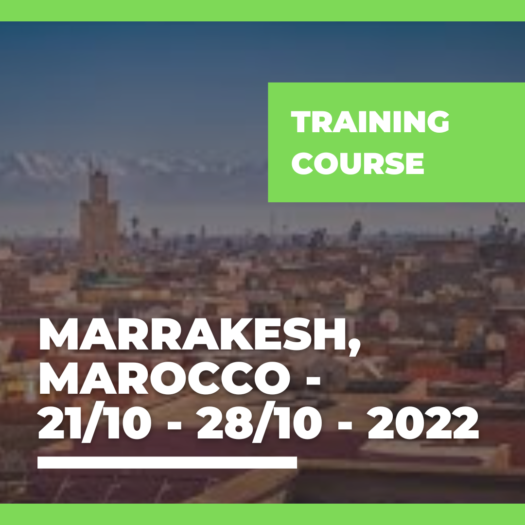 Call Erasmus+ Training Course a Marrakesh, Marocco – 21/10- 28/10- 2022