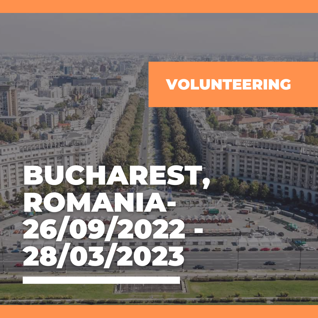 Call European Solidarity Corps – Volunteering – a Bucharest, Romania – 06/2023 – 12/2023